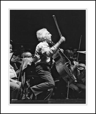 Paul Tortelier, cellist, rehearsing 1980s