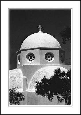 Santorini church dome