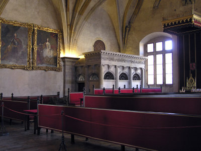 Prague castle counsel room