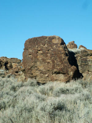 Outcropping of rock at Buena Vista.
