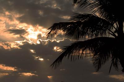 Sunset on Sanibel causeway