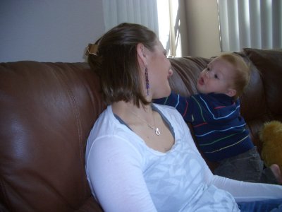 Ethan loving mamma