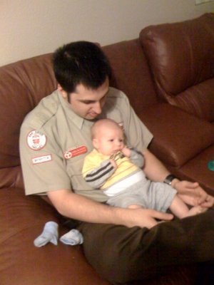 Hanging out with Daddy