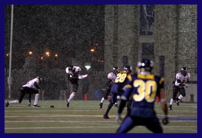 Kickoff in the snow