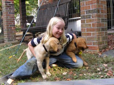 Kristin Bass, MacGyver and Royce (aka Butterball)