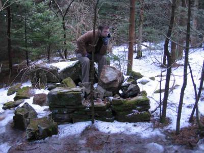 Dave Thinking Amidst Ruins