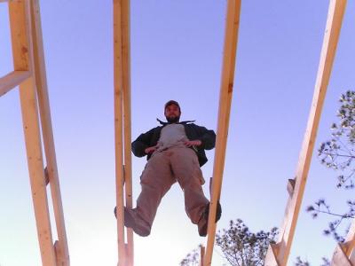 Dave Up on the Trusses