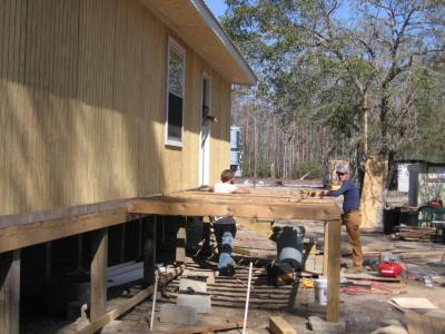 Working on the Deck