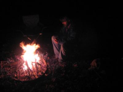 Fire, Clark, and Dog