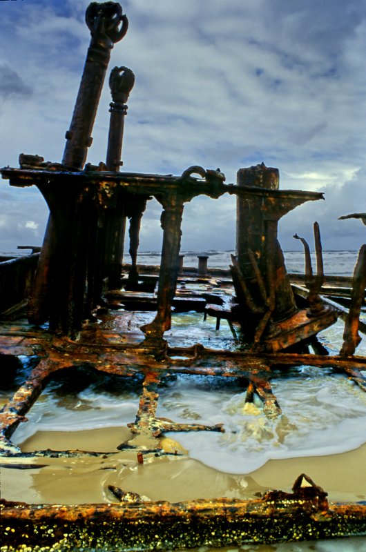 The wreck of the Maheno