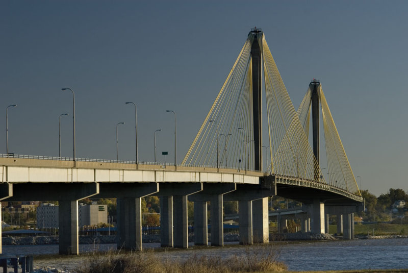 Clark bridge acroos the Mississippi to Alton