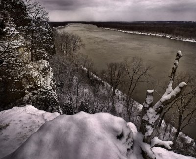 winter on the bluffs