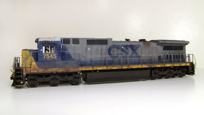 CSX 7545 an Atlas Dash 8-40C, ready for a bath!