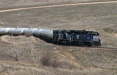 Gas Local snaking it's way downhill south of Evaro, MT. 04/07/08