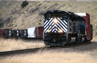 The LM passes through a snow flurry near Elton, MT. 04/10/08
