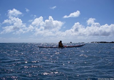 at sea