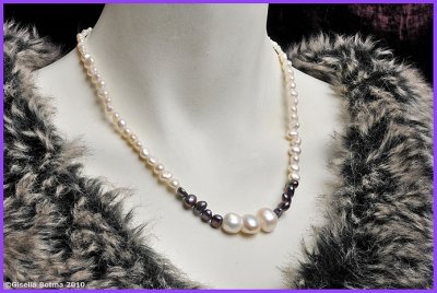 black and white pearls
