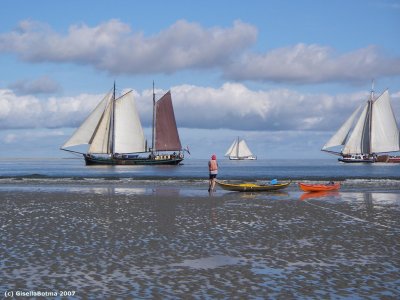 a break at low tide