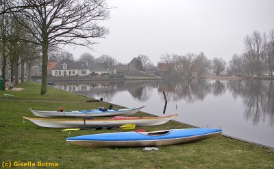 starting for a winter paddling tour