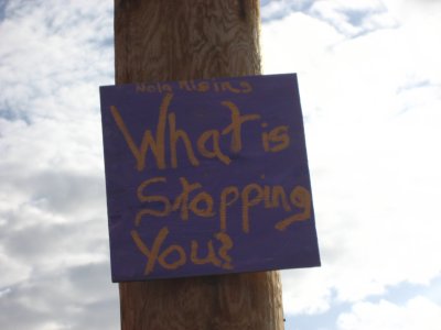 What is stopping you?