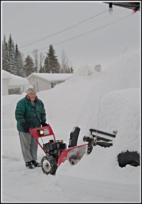 Dad and his Snowblower