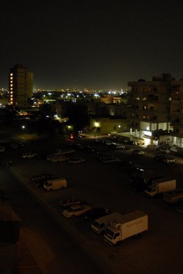 Kuwait city before dawn.