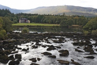 View from the Blackstone's Bridge on the Caragh River