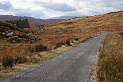 Scenic road in the Connemara