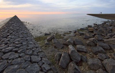 Breakwaters into the Waddenzee