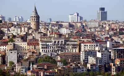 Beyoglu skyline and the Galata Tower