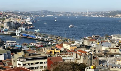 Galata Bridge and the Bosporus