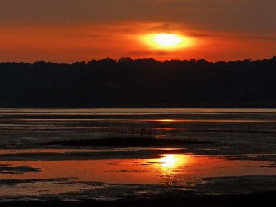 Sunset over Snow Goose Pool