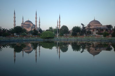 Blue Mosque with reflection