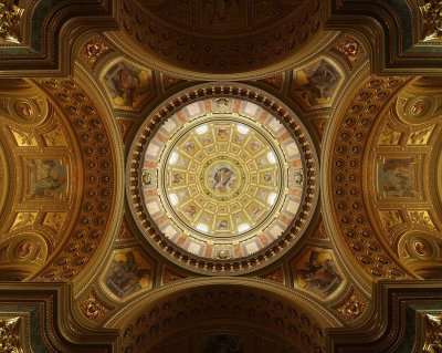 St Stephenss Basilica Ceiling Budapest
