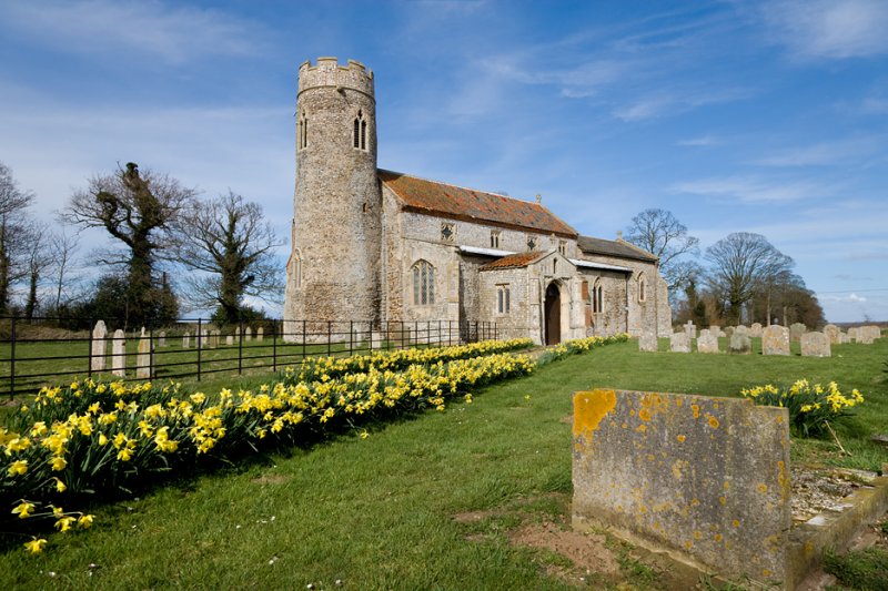 Church with round tower