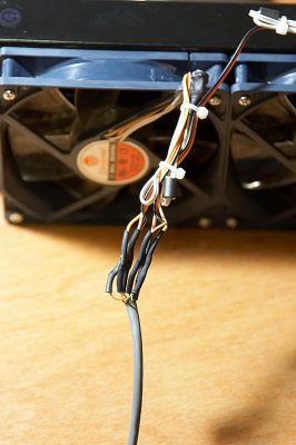 Wiring up the fans for power