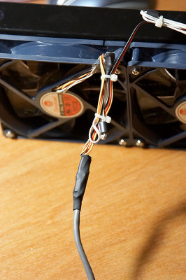 Wiring up the fans for power