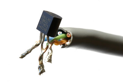 Wiring Dallas DS18B20 temp sensors to CAT5 cable