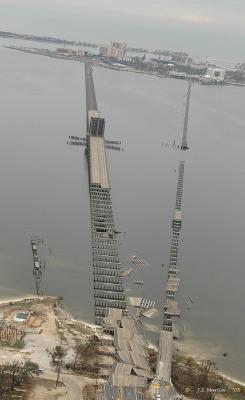 aerial view of Katrina's aftermath