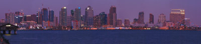 San Diego Bay - Skyline at Night