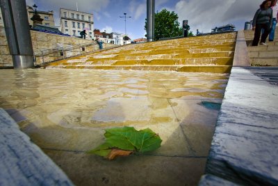 Watery steps