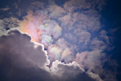 Rainbow in the clouds