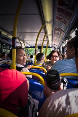 Li & Anja on the bus