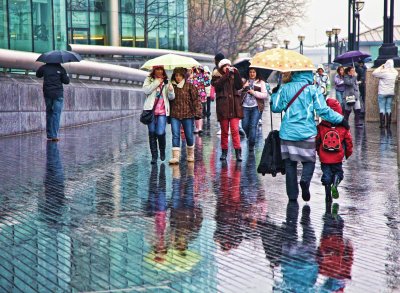 18 February - a rainy day in London...