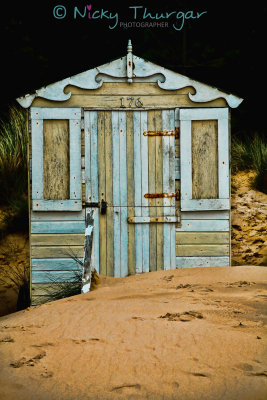 31 May - Sanded in beach hut...