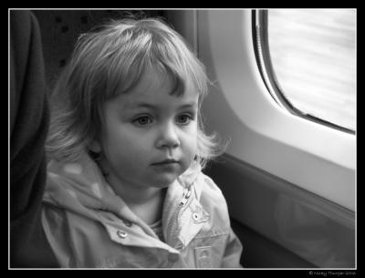 on the train