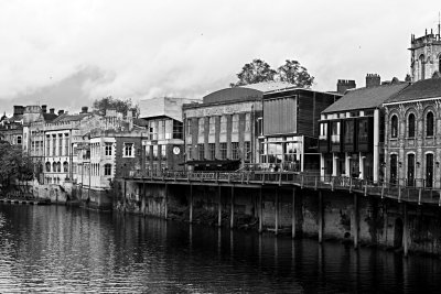 By the river