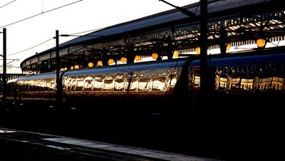 Evening light York station