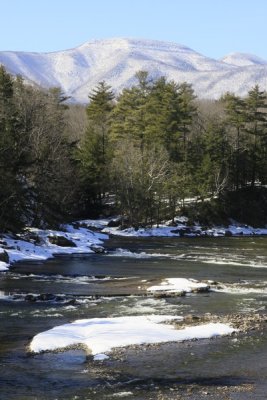 6.  Looking south on Catskill Creek, 0.4 mile west of the Thruway on Route 23