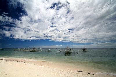 Sand, Boats, Sky